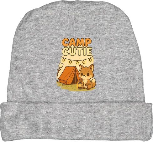 inktastic Camp Cutie Adorable Fox Camping Adventure Baby Beanie Hat in Saudi Arabia