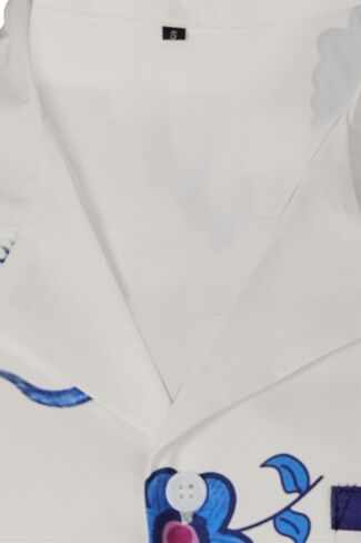 قميص Lochlan Ratliff Mens White Lotus Cosplay Costume Clocodile Printed Beach Hawaiian Terts in Kuwait