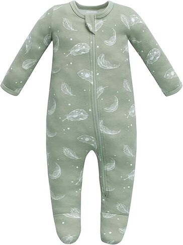 Owlivia Organic Take Me Home Outfit Set, Newborn Baby Boy Girl Footed Pajama Hat and Muslin Blanket Gift Set,3 Pcs in Saudi Arabia