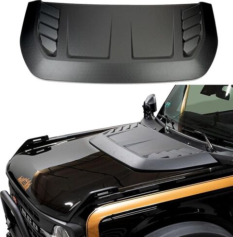 IAG I-Line Hood Scoop for Ford Bronco 2021+ 2/4 Door (Not Sport), Black in Saudi Arabia