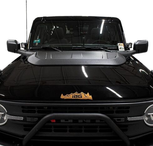 IAG I-Line Hood Scoop for Ford Bronco 2021+ 2/4 Door (Not Sport), Black in Saudi Arabia