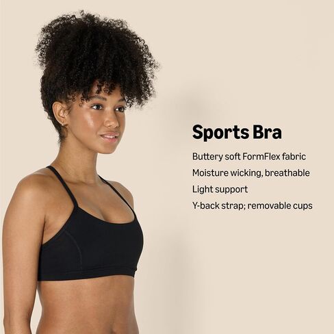 Amazon Essentials Women's Active FormFlex Buttery Soft Light Support Y-Back Thin Strap Yoga Sports Bra in Saudi Arabia