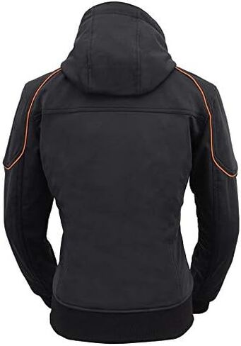 Milwaukee Leather Women's Textile Motorcycle Riders Jacket with Hoodie - Year Round Wear - Large - Large in Saudi Arabia