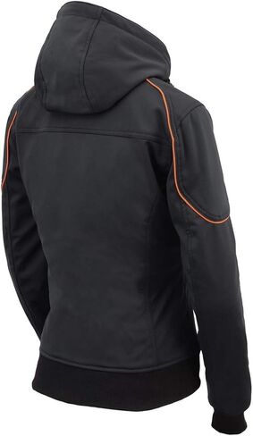 Milwaukee Leather Women's Textile Motorcycle Riders Jacket with Hoodie - Year Round Wear - Large - Large in Saudi Arabia