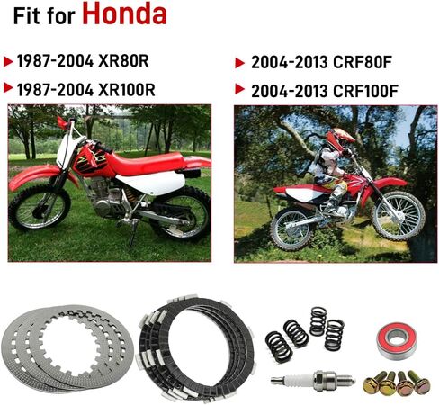 Clutch Kit Heavy Duty Springs and Gasket Compatible with Honda XR100 XR100R CRF100 CRF100F XR80 XR80R XRF80 CRF80F 1987-2013 in Saudi Arabia