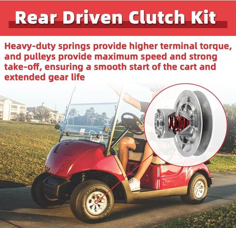 مجموعة حزام القابض الثانوية المدفوعة متوافقة مع Yamaha G2 G8 G14 G14 G16 G20 G22 G22 G28 GOLF CART 1985-2007 ، OE# JN6-G6270-00 JN6-G6271-02 J55-G6270-01 in Saudi Arabia