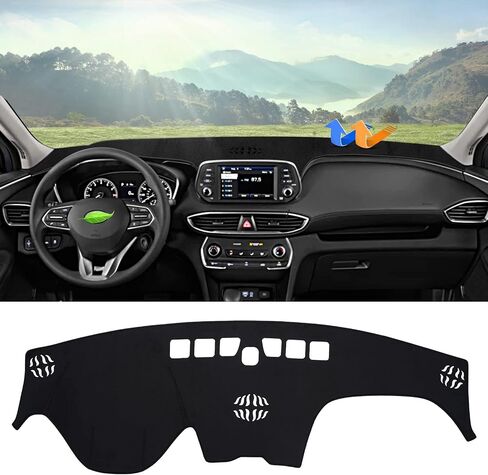 Autorder Dashboard Cover Mat for 2008-2012 2013 2014 Hyundai Genesis Sedan 4 Door Accessories Dash Cover Upgrade Velvet Dash Mat Sunshade Glare UV Rays Protector in Saudi Arabia
