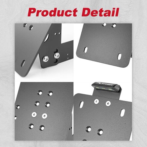 Xitomer Universal Side License Plate Holder Motorcycle License Plate Bracket With Led Plate Light Universal Side Fender Eliminator Side Motorcycle Tail Tidy in Saudi Arabia