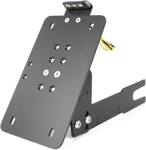 Xitomer Universal Side License Plate Holder Motorcycle License Plate Bracket With Led Plate Light Universal Side Fender Eliminator Side Motorcycle Tail Tidy in Saudi Arabia