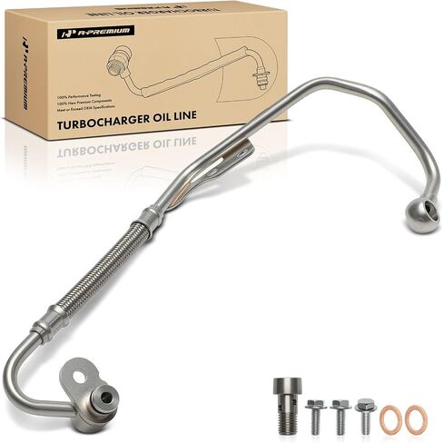 A-Premium Turbocharger Oil Line Compatible with Audi A4 2009-2016, Q5 2010-2017, A5 2010-2016, A6 2012-2015, A4 Quattro 2009-2016, A4 allroad 2009-2016, A5 A6 Quattro, allroad in Saudi Arabia