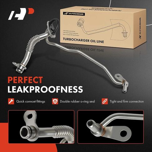 A-Premium Turbocharger Oil Line Compatible with Ford F-150 2011-2015, Transit-150 Transit-250 Transit-350 2015-2016, Transit-350 HD 2015-2016, Expedition 2015 & Lincoln Navigator 2015, Left Lower in Saudi Arabia