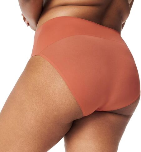 ملابس داخلية SPANX Undie-Tectable - للتحكم الأساسي - مريحة - ملابس داخلية غير مرئية - لا توجد خطوط داخلية مرئية - ملابس داخلية نسائية بدون عرض - ياقوتي داكن - 1X in Saudi Arabia