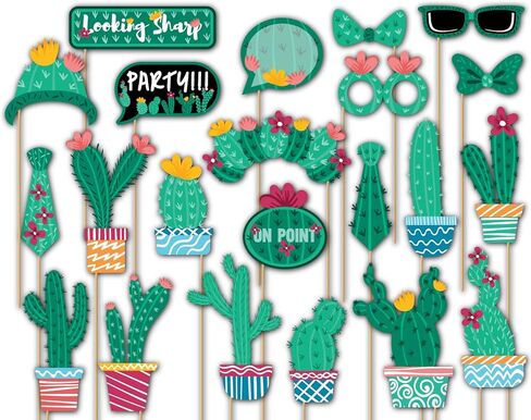 Birthday Galore Volleyball Photo Booth Props Kit - 20 Pack Party Camera Props Fully Assembled in Saudi Arabia