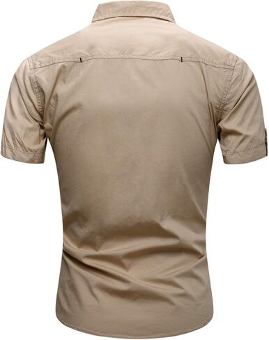 FREDD MARSHALL Men's Short Sleeve Regular-Fit Work Shirt in Saudi Arabia
