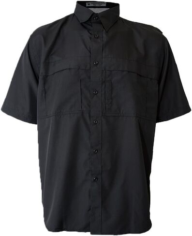 Men's Pescador Polyester Short Sleeve Fishing Shirt Wicking Fabric Sun Protection Casual Button Down Shirt in Saudi Arabia