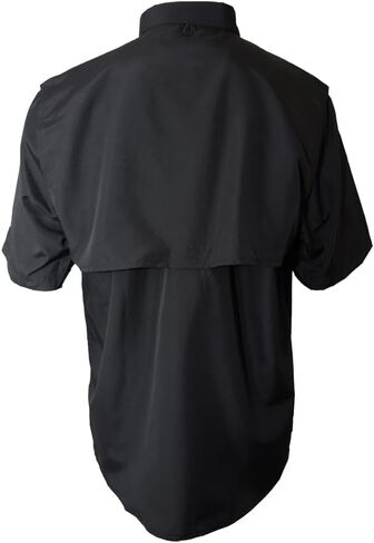 Men's Pescador Polyester Short Sleeve Fishing Shirt Wicking Fabric Sun Protection Casual Button Down Shirt in Saudi Arabia