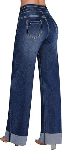 سروال جينز عريض الساق في روز أدوات روز in Kuwait