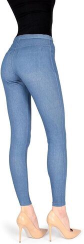 MeMoi High-Waisted Skinny Jean Leggings in Saudi Arabia