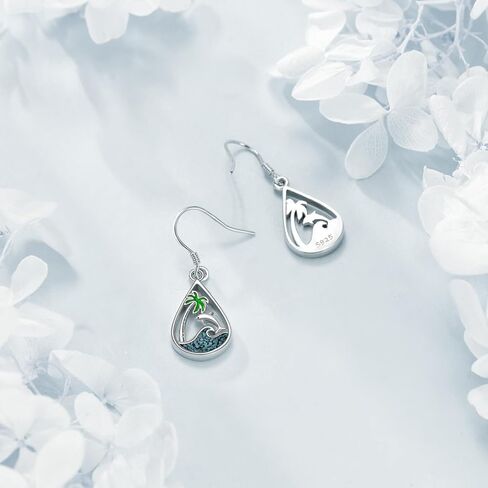 YFN Mountain Earrings Sterling Silver Lapis Lazuli Dangle Drop Earrings Jewelry Mountain Gifts for Women Girls in Saudi Arabia