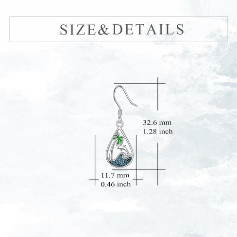 YFN Mountain Earrings Sterling Silver Lapis Lazuli Dangle Drop Earrings Jewelry Mountain Gifts for Women Girls in Saudi Arabia