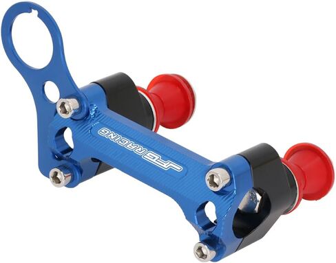 JFG Racing Dirt Bike Handerbar Riser لـ DRZ400SM ، مشابك الدراجات النارية CNC لشريط مقبض 28 مم لـ DRZ 400SM 2005-2024-Blue in Kuwait
