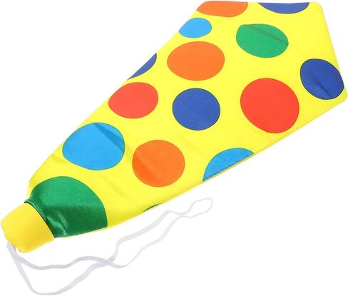 Besportble 1pc Clown Necktie Assume Assume for Halloween Firms Funder Design Lightweight و Recied for Art-up and tempered Propable Prop in Kuwait