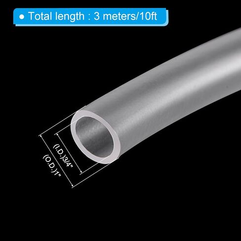 PATIKIL 1" ID x 5ft Clear Vinyl Tubing, Lightweight Flexible PVC Tubing Chemical Resistant Plastic Vinyl Hose Tube in Saudi Arabia