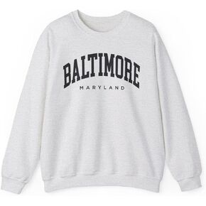 Baltimore Maryland Adult Unisex Crewneck Sweatshirt in Kuwait