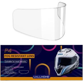 Universal Motorcycle Full Face Helmet Shield Fog Resistant Lens, Clear Visor Insert Anti-Fog Film Waterproof Sticker in Saudi Arabia