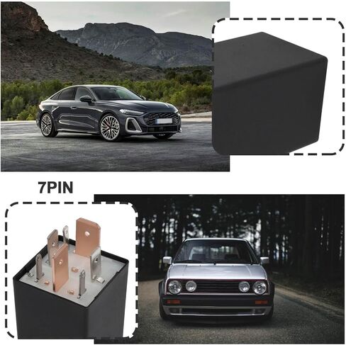1PC توهج توصيل الترحيل 7Pin 12V 191911261A 191911261C متوافق مع VW Golf 2 3 متوافق مع Jetta متوافق مع Vento متوافق مع T4 Bus in Saudi Arabia