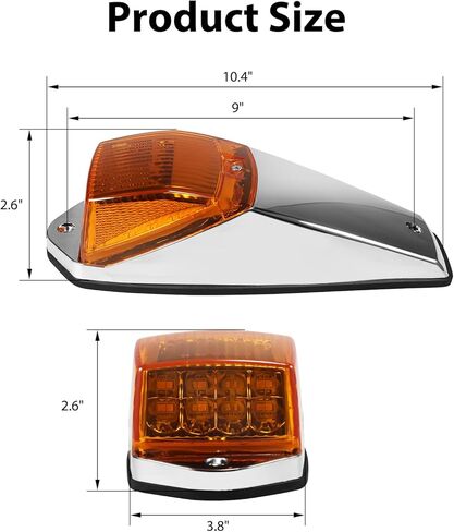 17LEL AMBER CAB MARKER LIGHT FLOURPROOTION ROOP RUDAL LIGH in Kuwait
