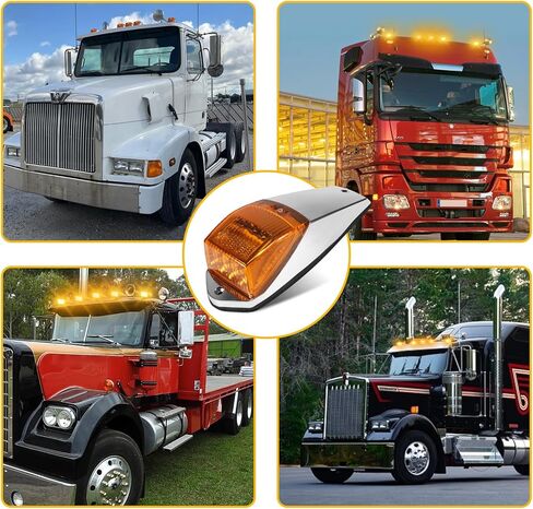 17LEL AMBER CAB MARKER LIGHT FLOURPROOTION ROOP RUDAL LIGH in Kuwait