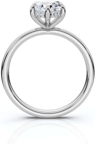 1-5 CT Moissanite Engagement Ring Colorless VVS1 10K 14K 18K Solid Gold & 925 Sterling Silver Hidden Halo Moissanite Ring moissanite ring Christmas Gift For Women in Kuwait