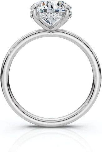1-5 CT Moissanite Engagement Ring Colorless VVS1 10K 14K 18K Solid Gold & 925 Sterling Silver Hidden Halo Moissanite Ring moissanite ring Christmas Gift For Women in Kuwait