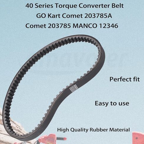 40 Series Torque Converter Belt Aftermarket Replacement Accessory Fit for Go Kart Comet 203785A 203785 MANCO 12346 Reinforced Go Cart Drive Belt. in Saudi Arabia