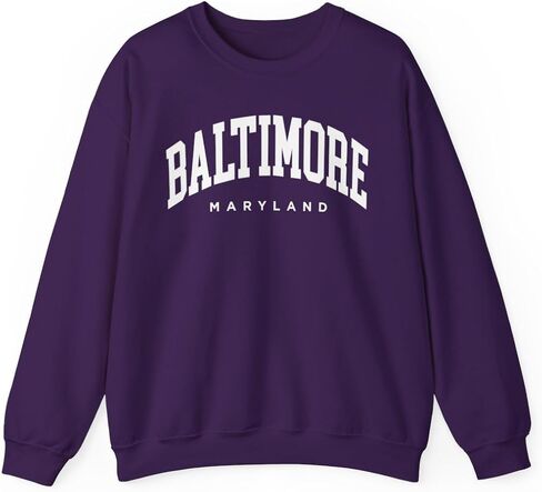 Baltimore Maryland Adult Unisex Crewneck Sweatshirt in Saudi Arabia