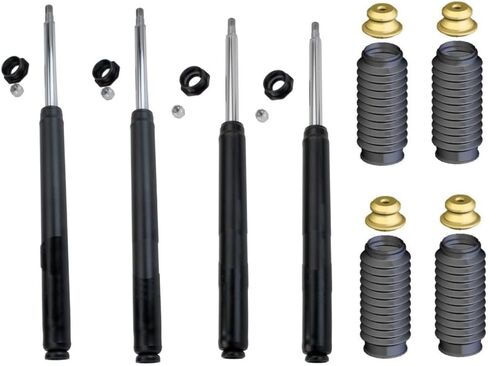 Suspension Shock Absorber Strut Cartridges Kit Front Rear Upper Side Iron Chrome with Bellows for Toyota for MR2 1985-1986 BFJG-13801-168 901-46684 16LBS in Saudi Arabia
