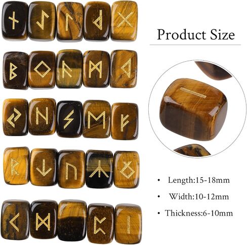 Pack of 25 Rune Stones Engraved Pagan Lettering, Irregular Tumbled Stone Set with Golden Elder Futhark Alphabet for Crystal Divination Wicca and Reiki Healing, Black Obsidian in Saudi Arabia