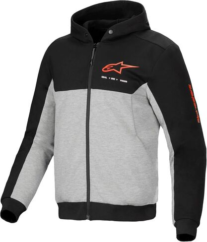 Alpinestars Chrome v2 Sport Hoodie, Reinforced Motorcycle Riding Jacket with CE-Certified Armor & Urban Styling in Saudi Arabia