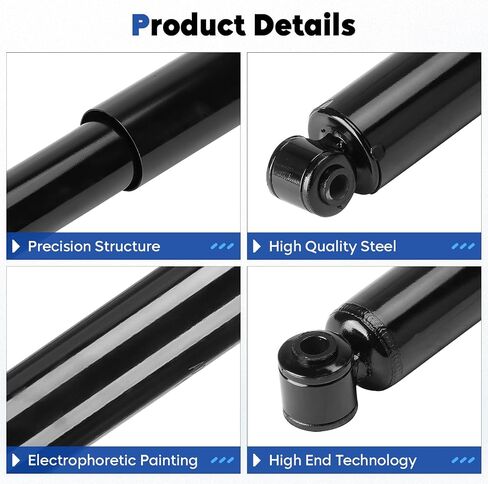 Rear Shock Absorber Struts Assembly Compatible with 2010-2017 GMC Terrain, 2005-2017 Chevy Equinox, 2002-2010 Saturn Vue, 2007-2009 Suzuki XL7, Replace for 343433, 2Pcs in Saudi Arabia