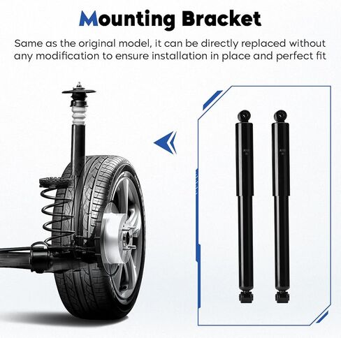 Rear Shock Absorber Struts Assembly Compatible with 2010-2017 GMC Terrain, 2005-2017 Chevy Equinox, 2002-2010 Saturn Vue, 2007-2009 Suzuki XL7, Replace for 343433, 2Pcs in Saudi Arabia