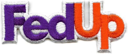 Fedup Patch Mail Carrier محاكاة ساخرة على الحديد على in Saudi Arabia