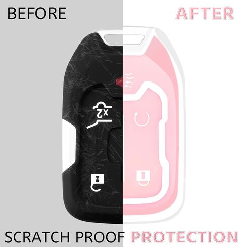 for GMC Key Fob Cover with Keychain，Key Case Shell TPU Full Protection Compatible with GMC Chevy Acadia Sierra Terrain Silverado 1500 2500HD 3500HD (Pink, 5 Button) in Kuwait