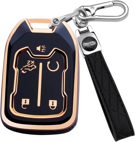 for GMC Key Fob Cover with Keychain，Key Case Shell TPU Full Protection Compatible with GMC Chevy Acadia Sierra Terrain Silverado 1500 2500HD 3500HD (Pink, 5 Button) in Kuwait