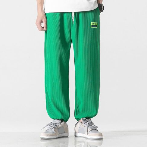 Men's Ice Silk Straight Leg Wide Leg Loose Casual Harlan Sweatpants and Yoga Pants in Saudi Arabia