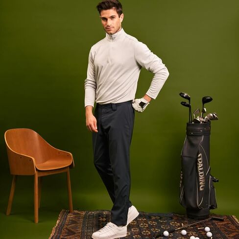 كم طويل قميص جولف الرجال 1/4 البريدي البلوز رجالي كم طويل قمصان الحماية من الشمس UPF 50 خفيفة الوزن رياضي البلوز in Kuwait