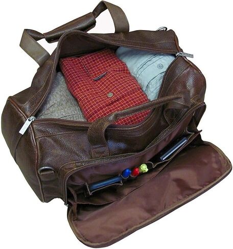 Suburban Sophistication 3 Piece Spinner Luggage Set, Waxy Brown Leather - 29" x 12" x 15.5" Suitcase, 24" x 14" x 9.5", 18" Tote in Saudi Arabia