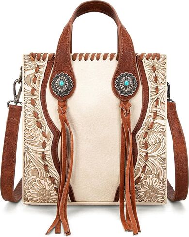 Crossbody Bags for Women Mini Handbag Floral Tooled Concho Collection in Kuwait