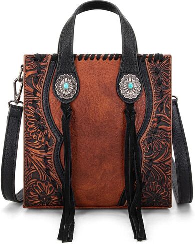 Crossbody Bags for Women Mini Handbag Floral Tooled Concho Collection in Kuwait
