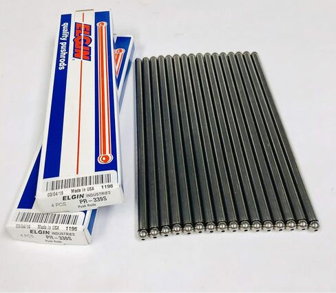 صنعت Elgin Industries USA Bushrods متوافقة مع 1978-1997 Ford 351W 351 Windsor Mercury Push Rods مجموعة من 16 in Kuwait